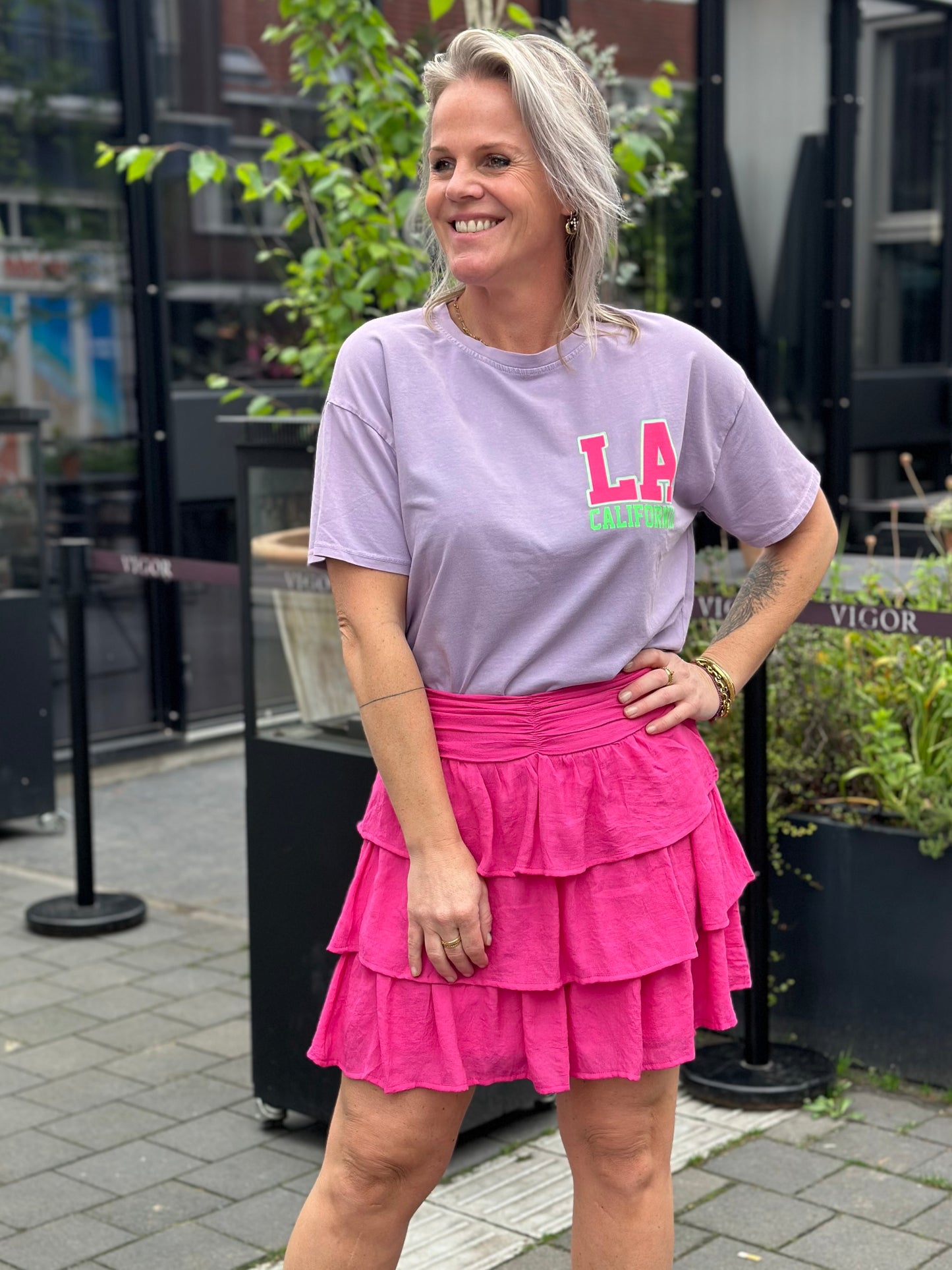 Kort rokje Lilly fuchsia