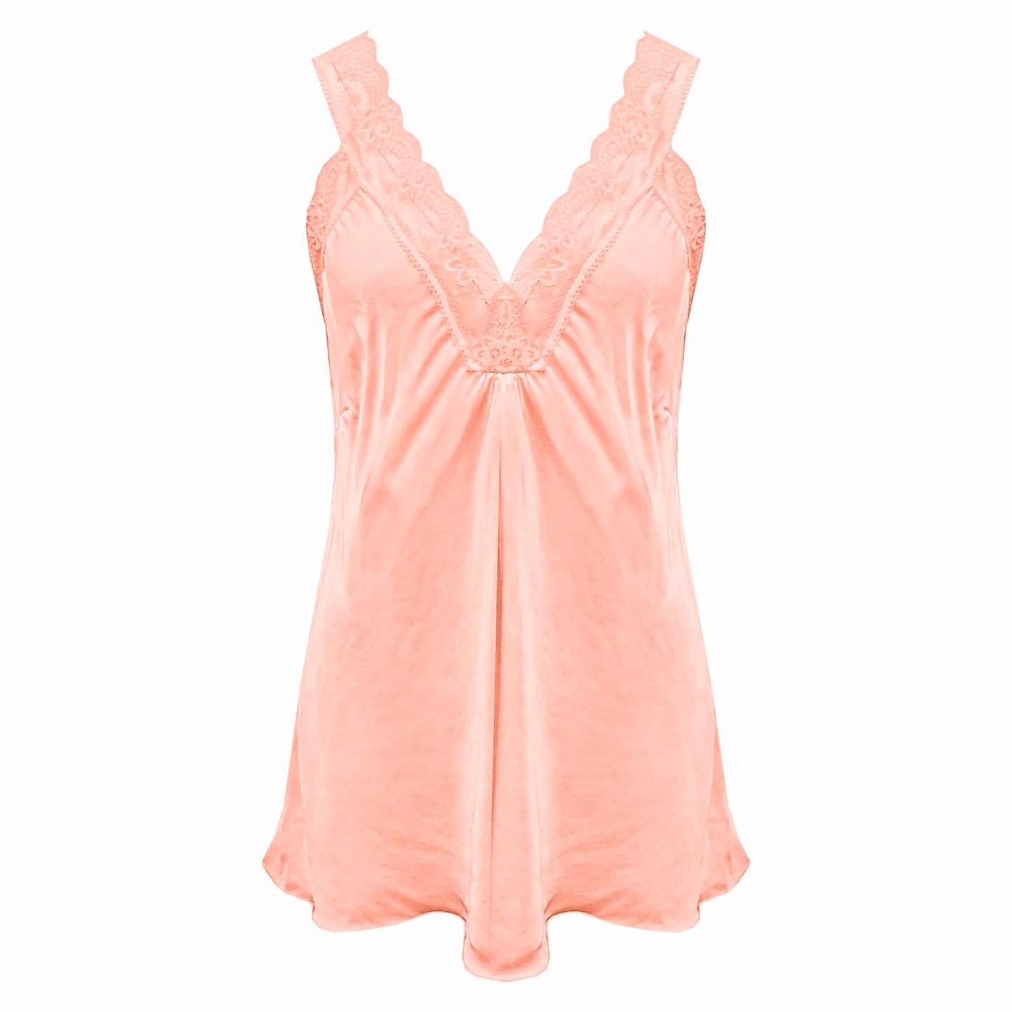 lace singlet licht zalm roze