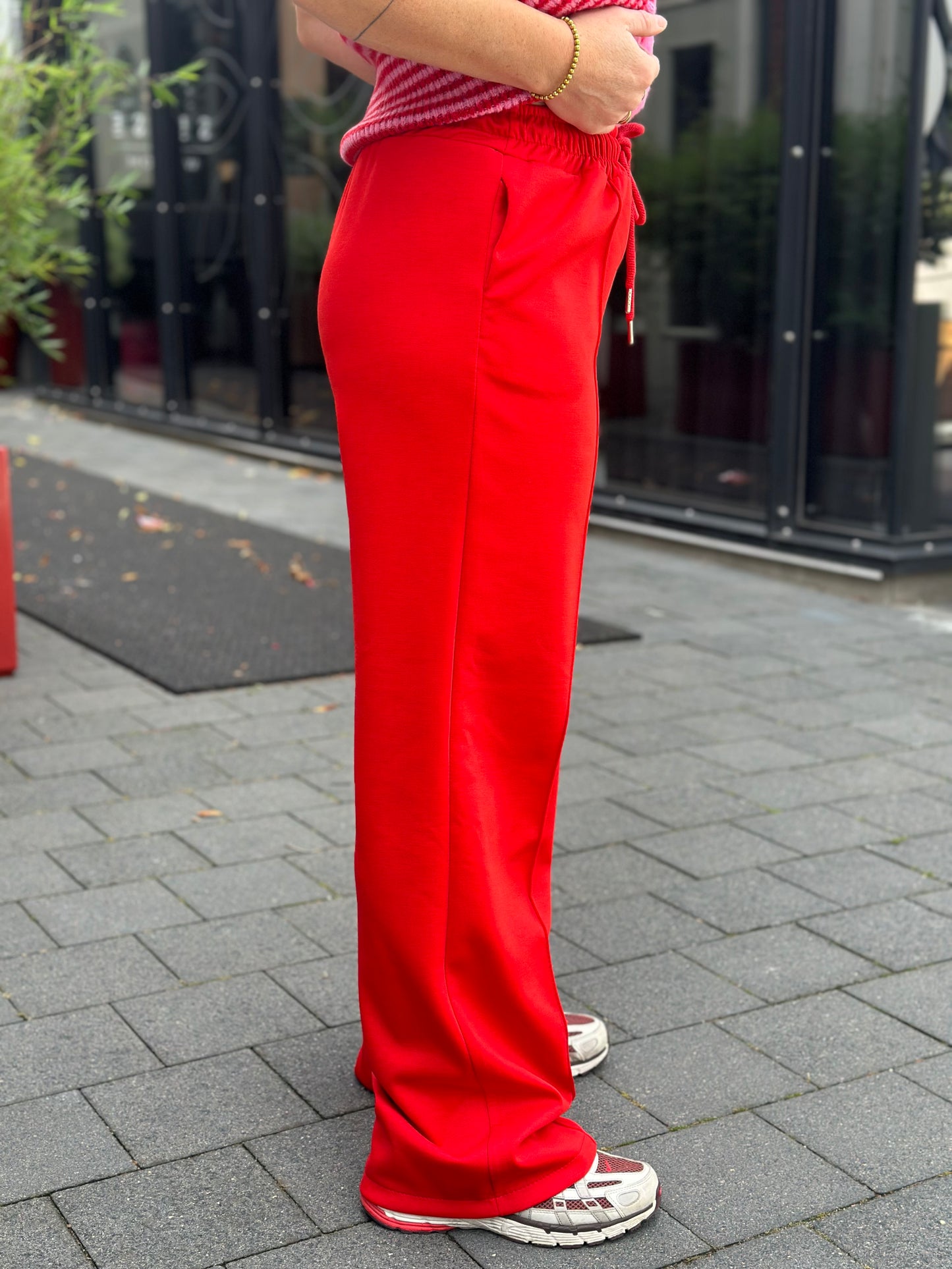 Scubba Sweat broek rood