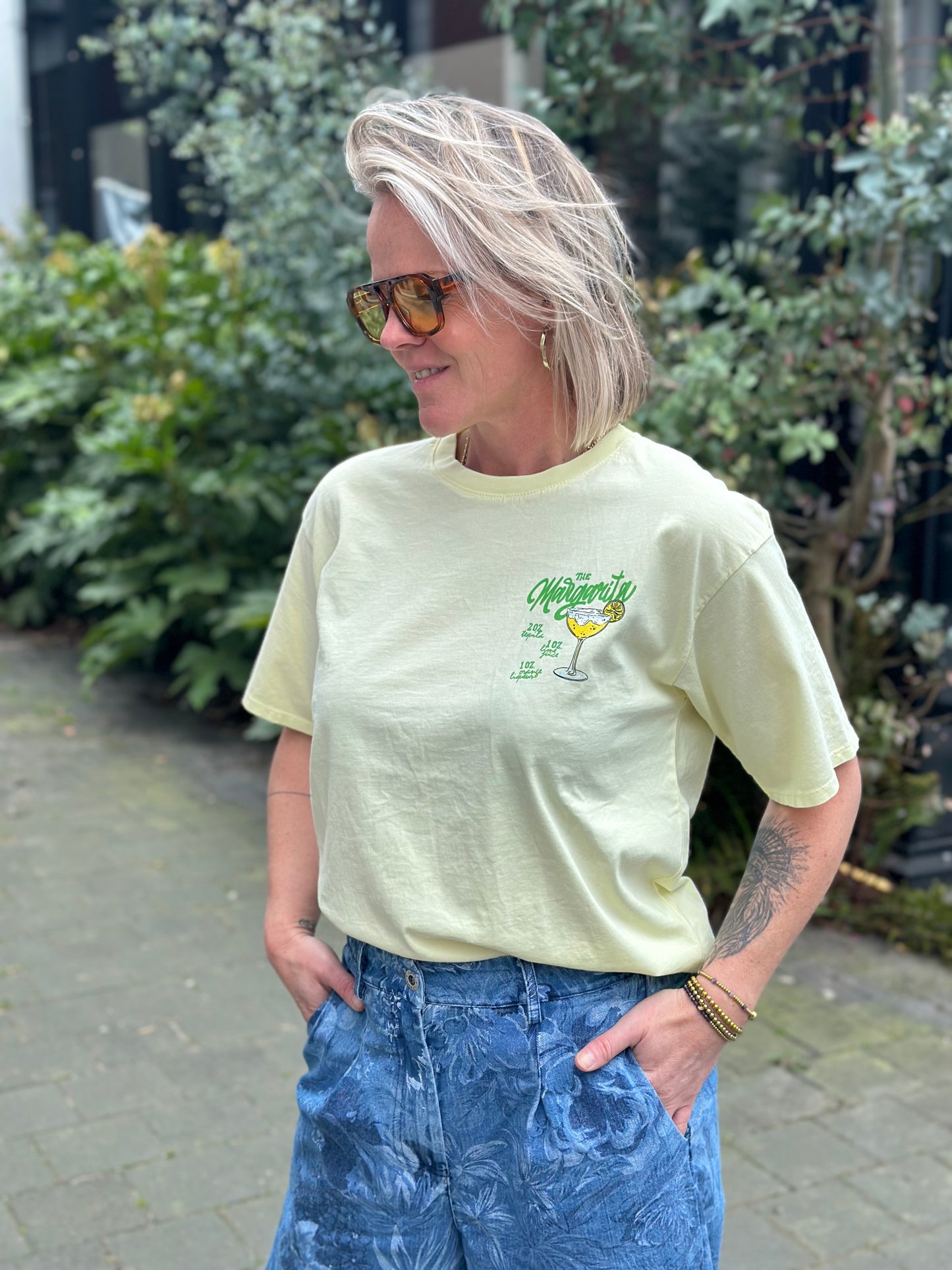 T-shirt Margarita licht geel