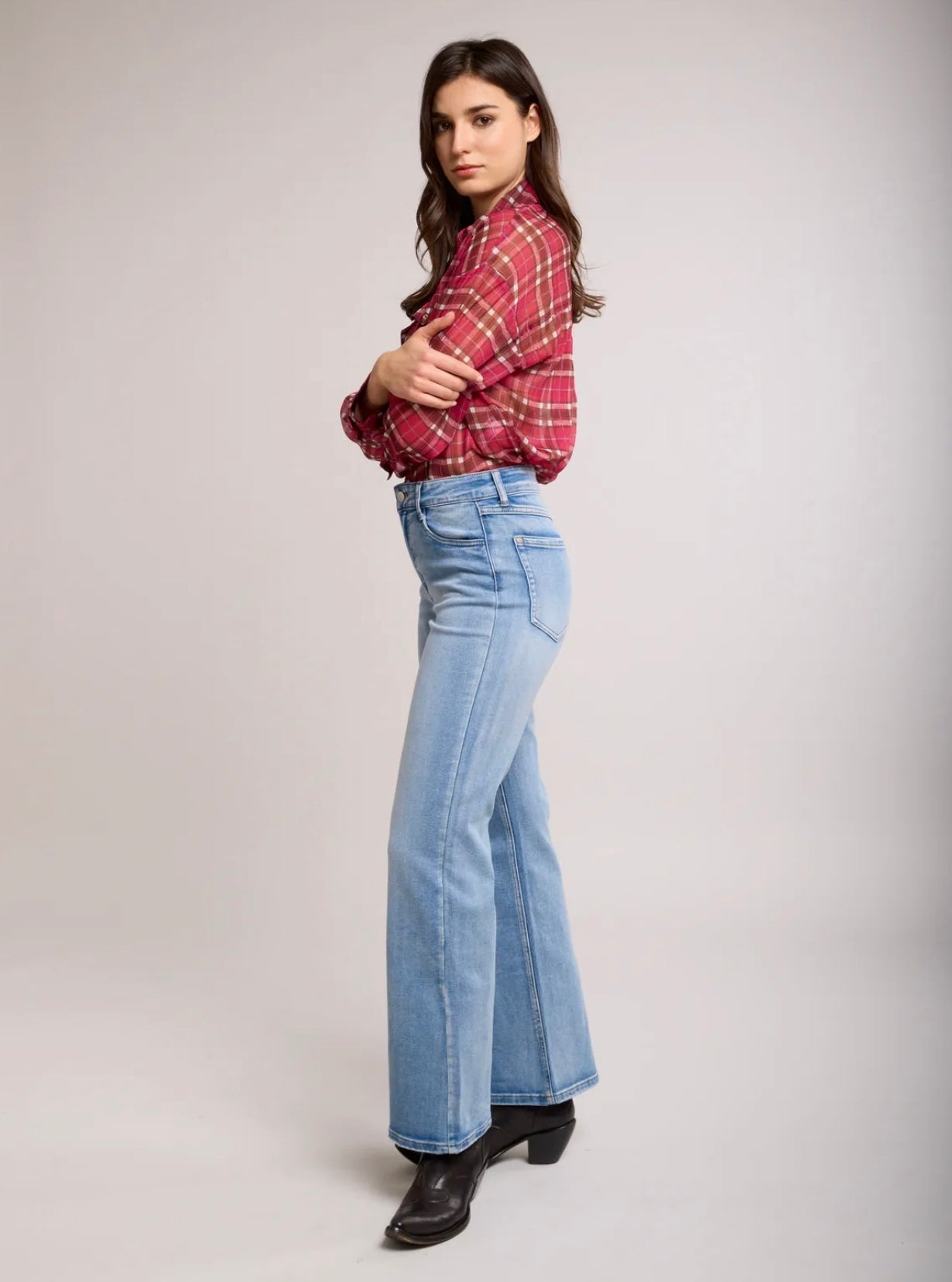 Toxik straight fit jeans mid blue