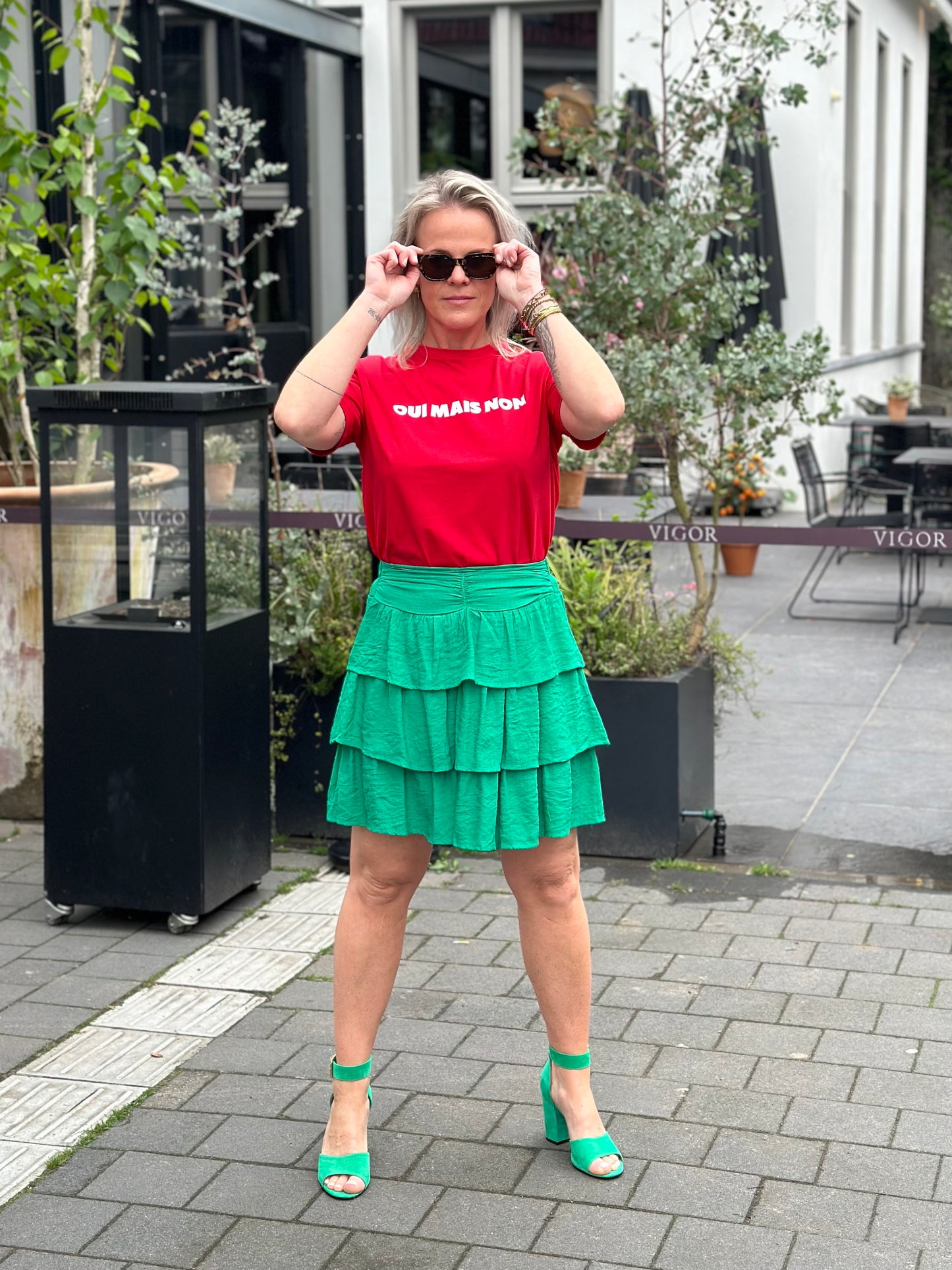Kort rokje Lilly groen