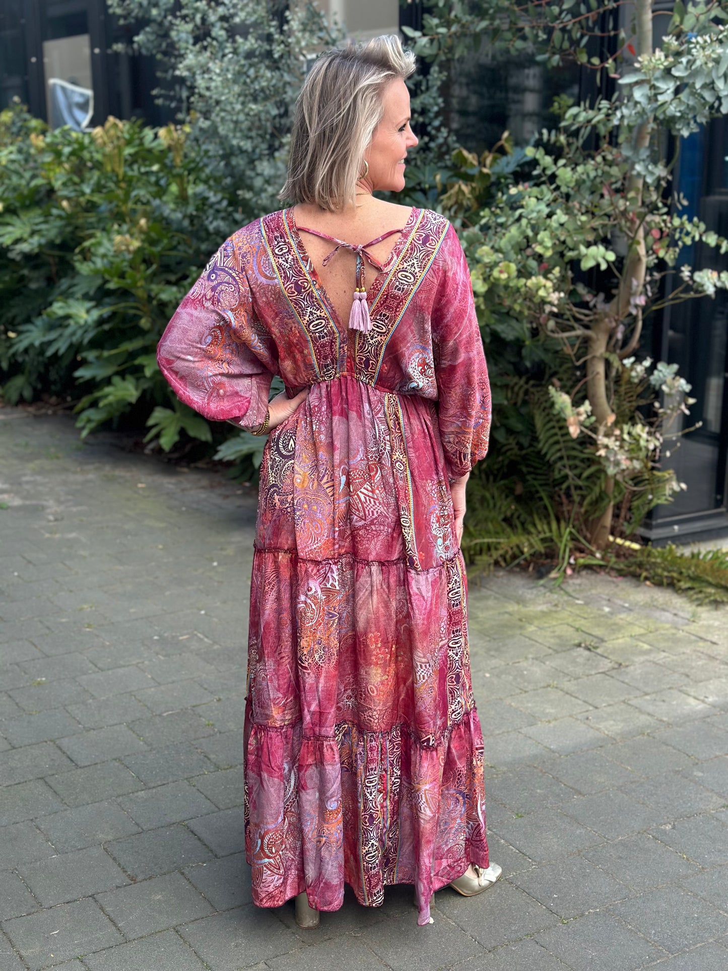 Ibiza Dress bordo/roze