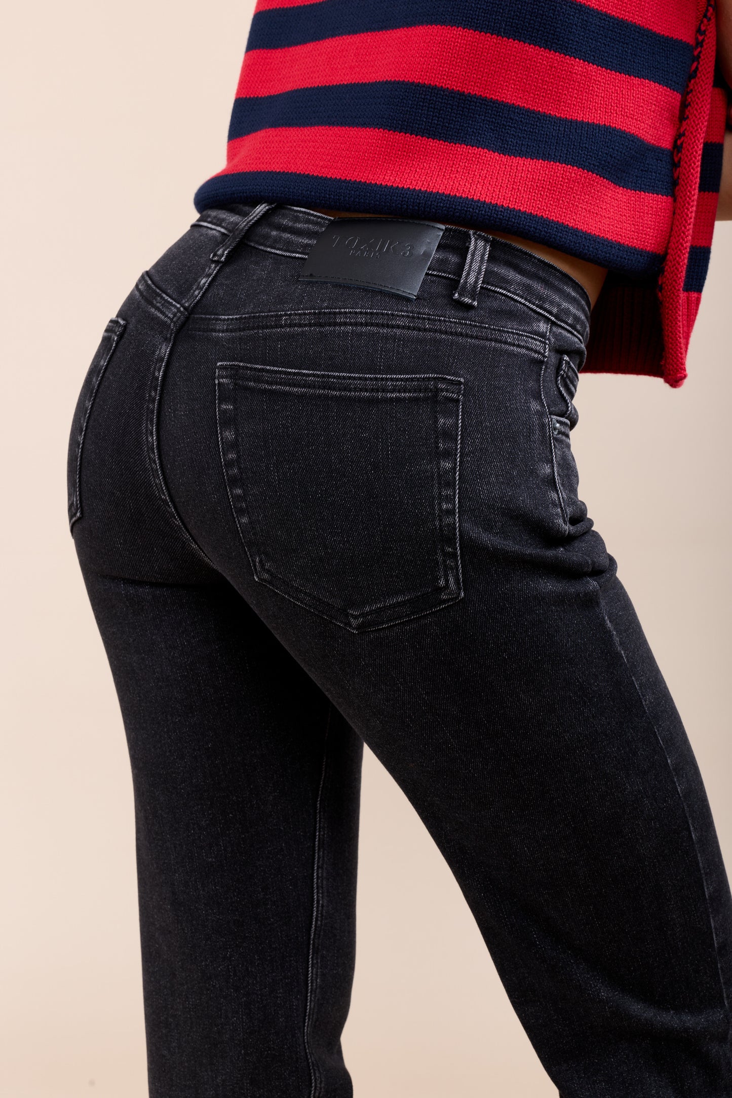 Toxik straight fit jeans 89 donker grijs