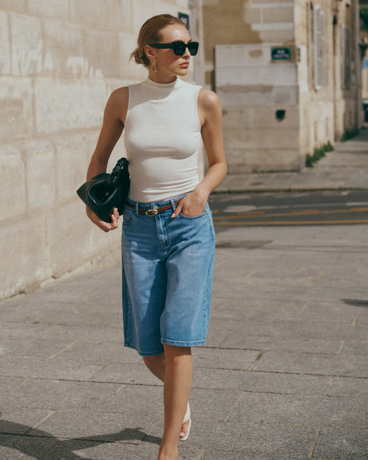 Denim Bermuda blue