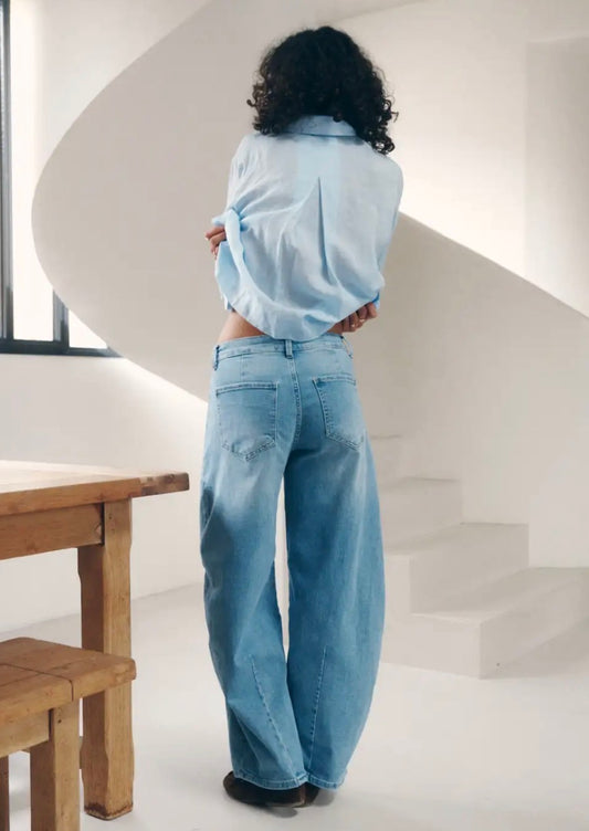 Ana & Lucy - Barrel Loose Jeans light blue