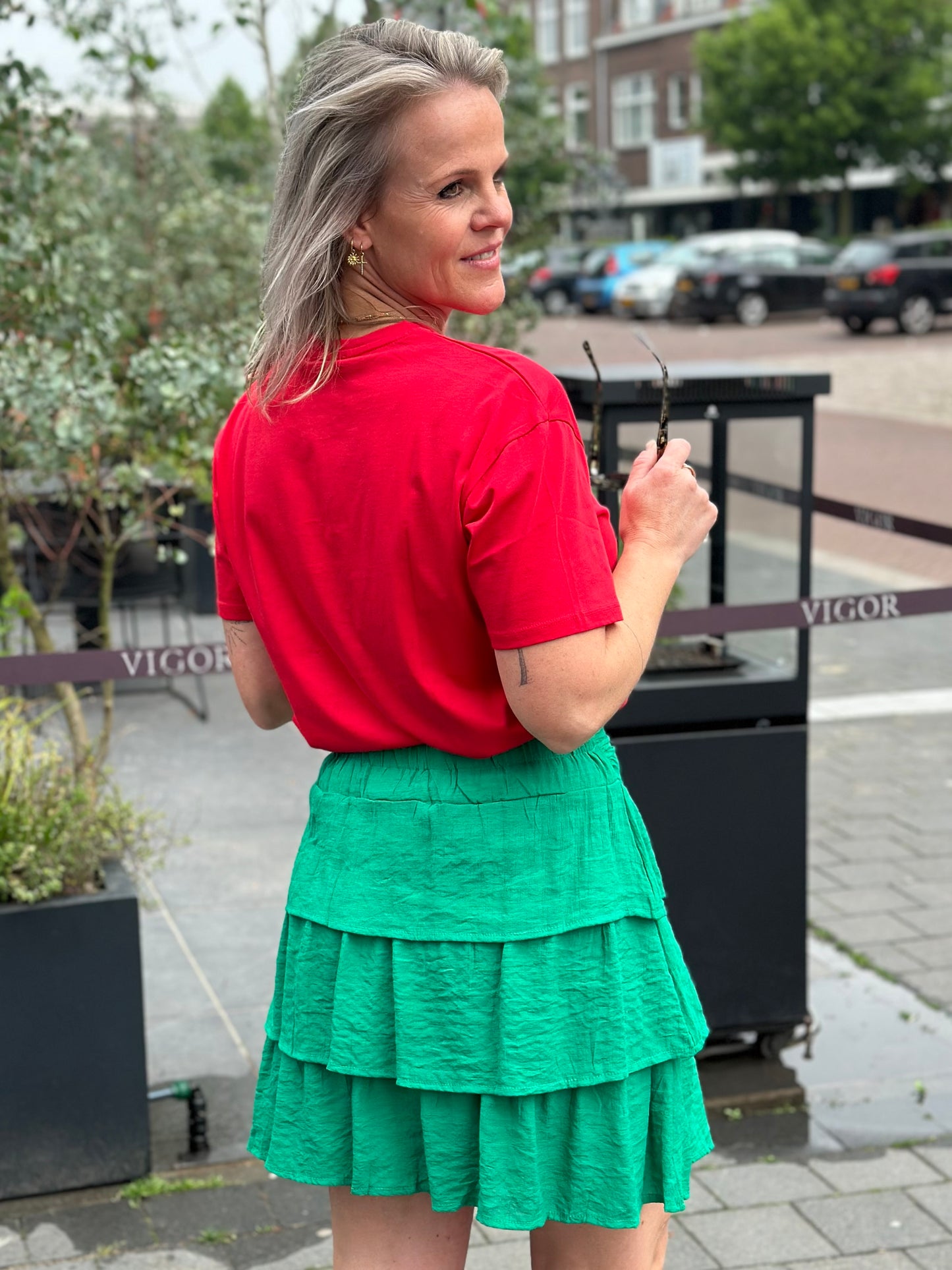 Kort rokje Lilly groen