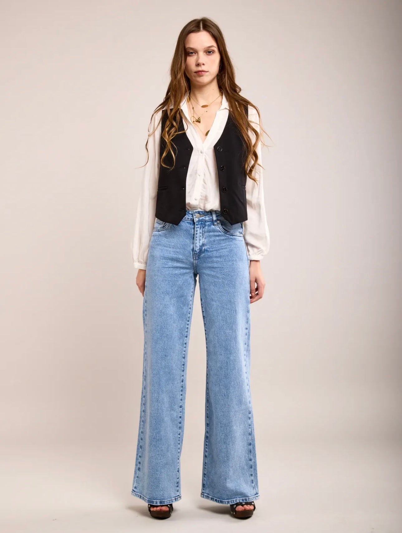 Toxik wide leg jeans blue