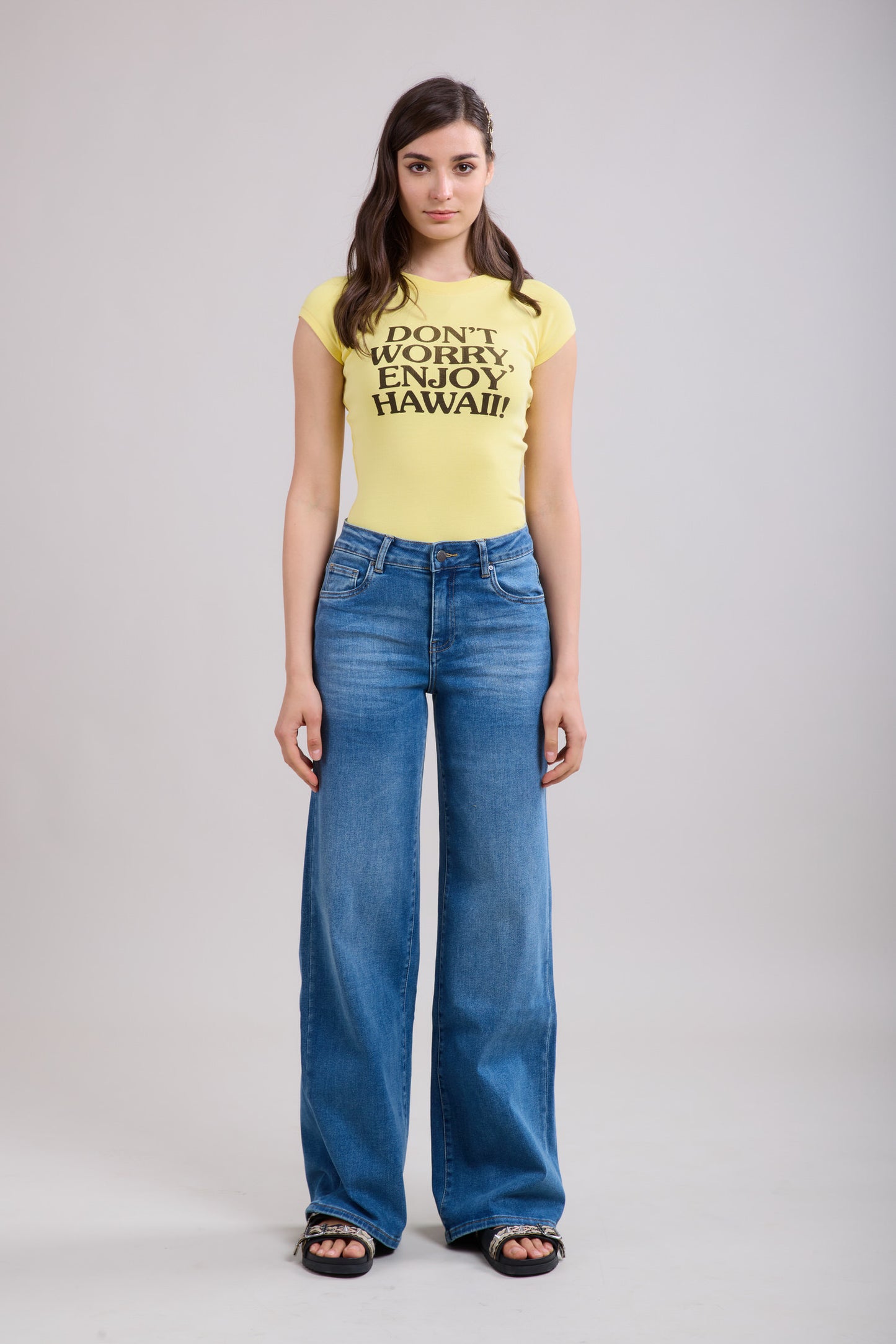 Toxik Wide leg jeans 85 dark blue