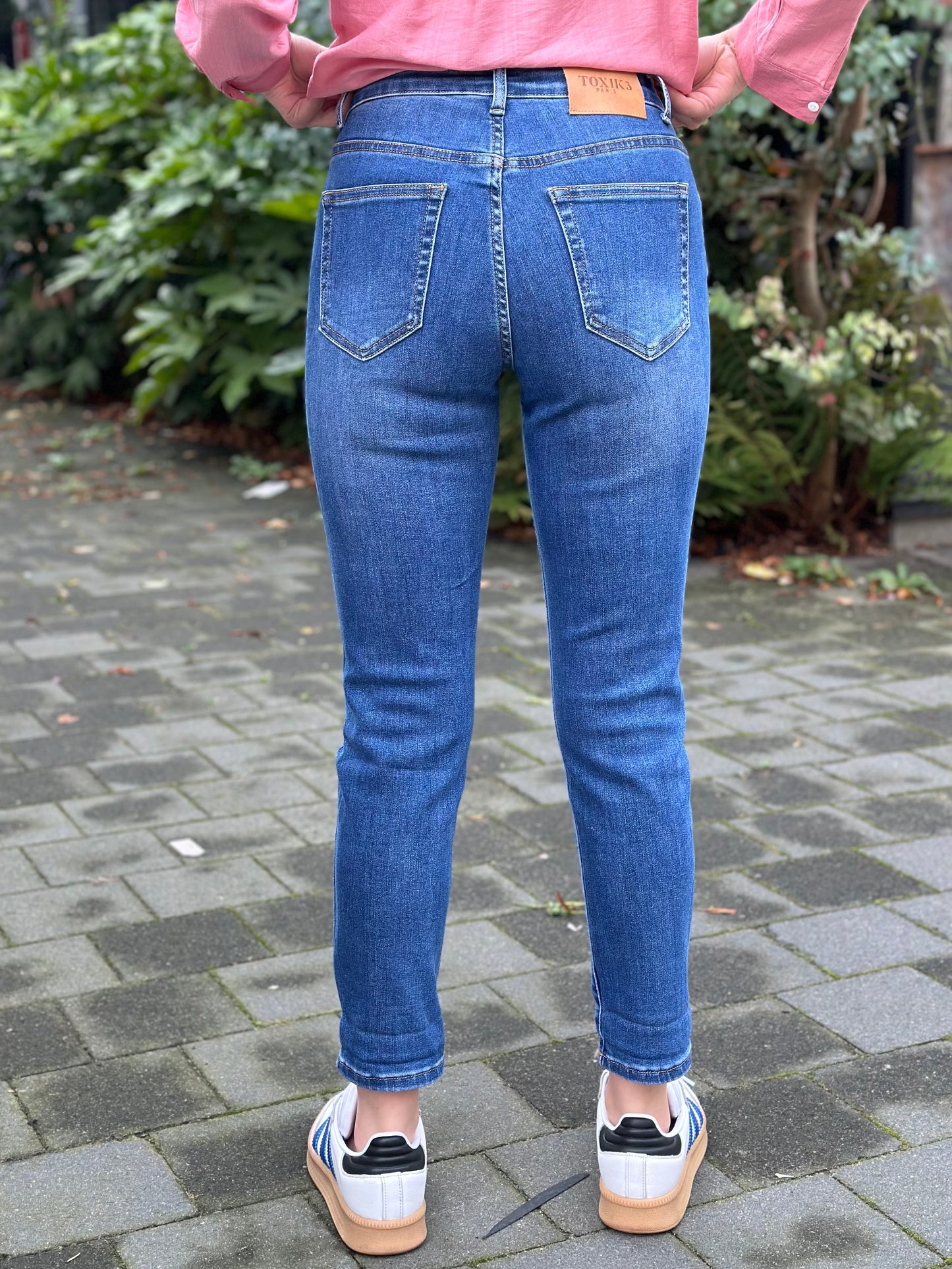 Boyfriend jeans donker blauw