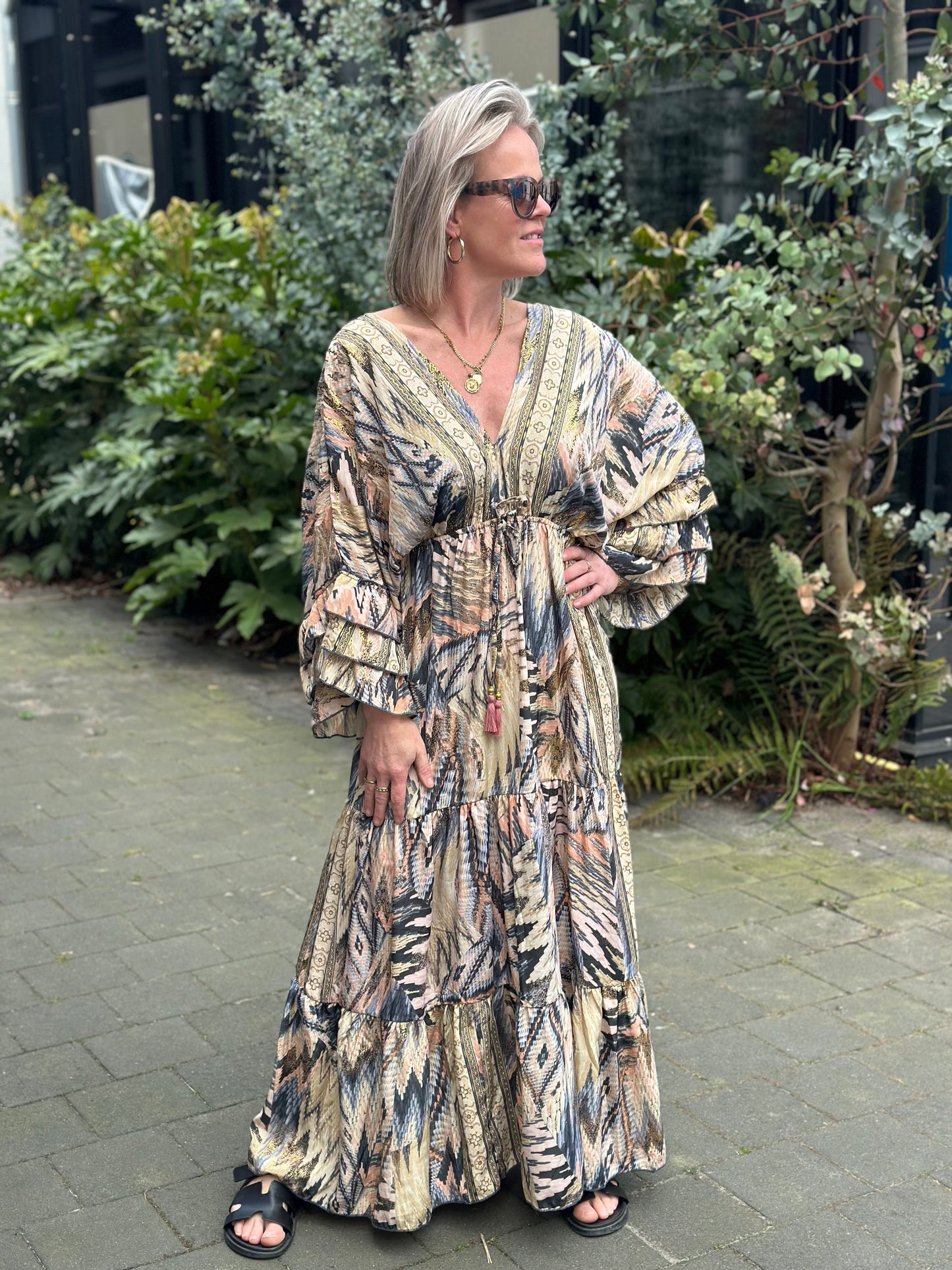 Ibiza Dress beige/nude/grijs