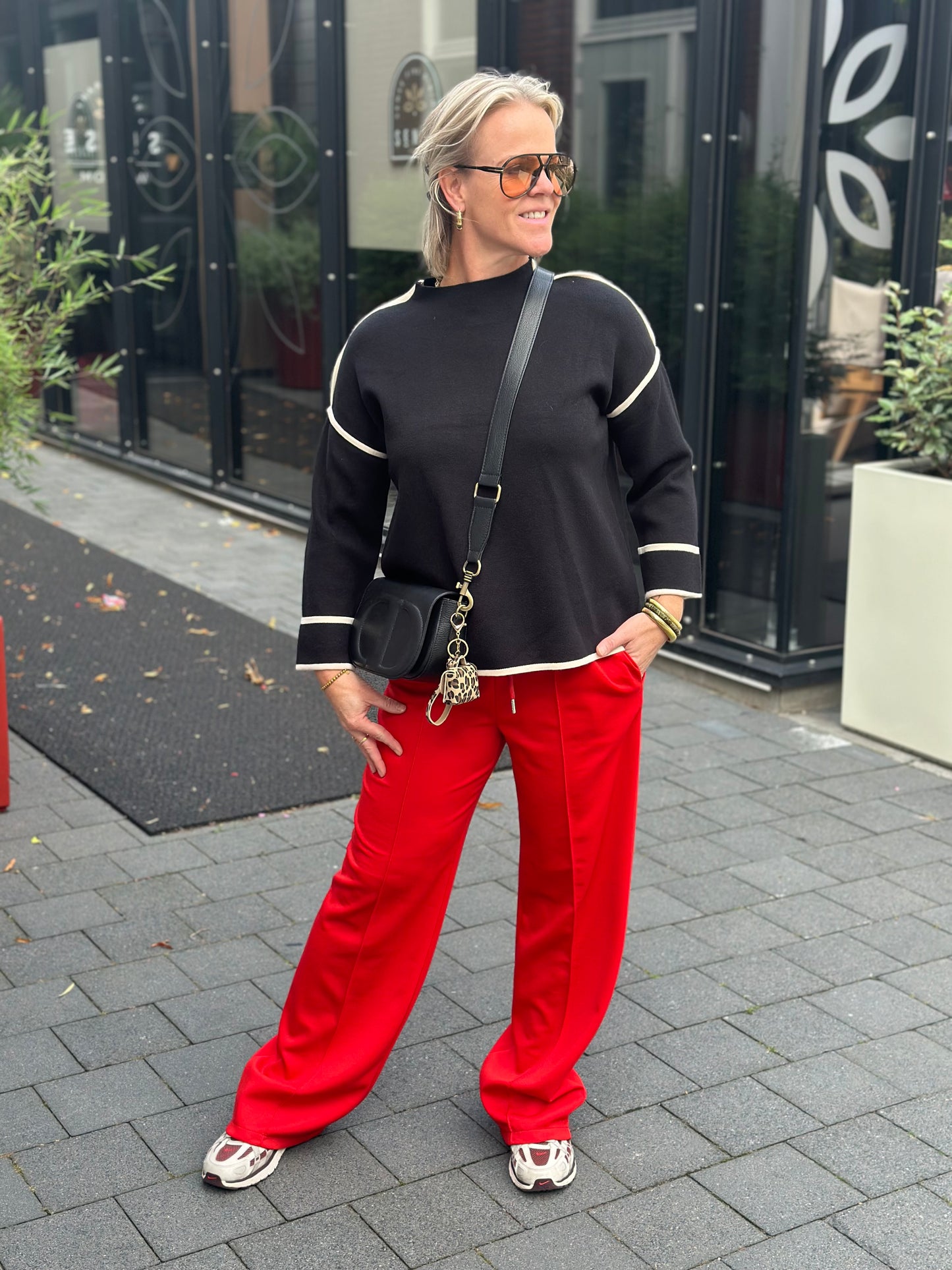Scubba Sweat broek rood