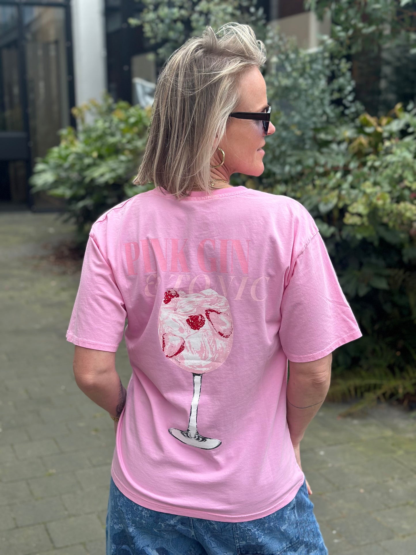 T-shirt pink gin roze