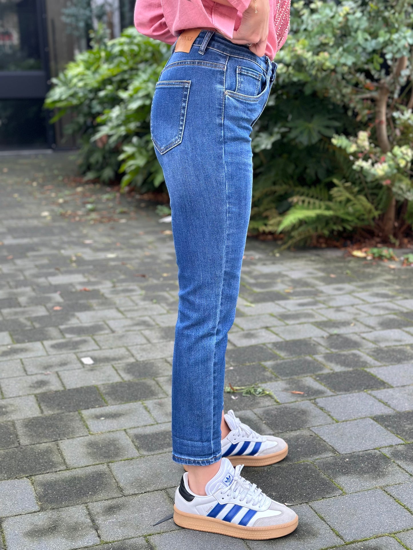 Boyfriend jeans donker blauw