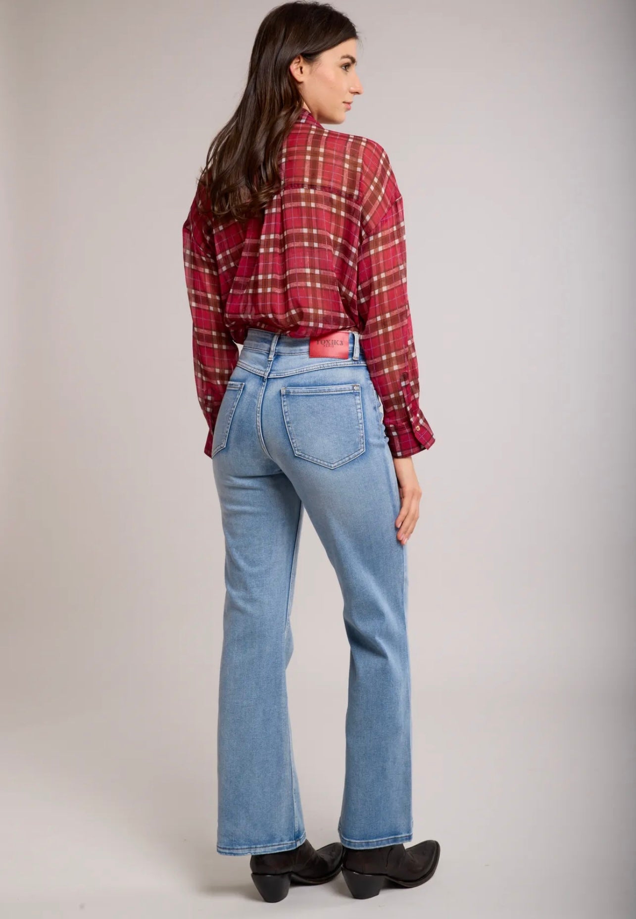 Toxik straight fit jeans mid blue