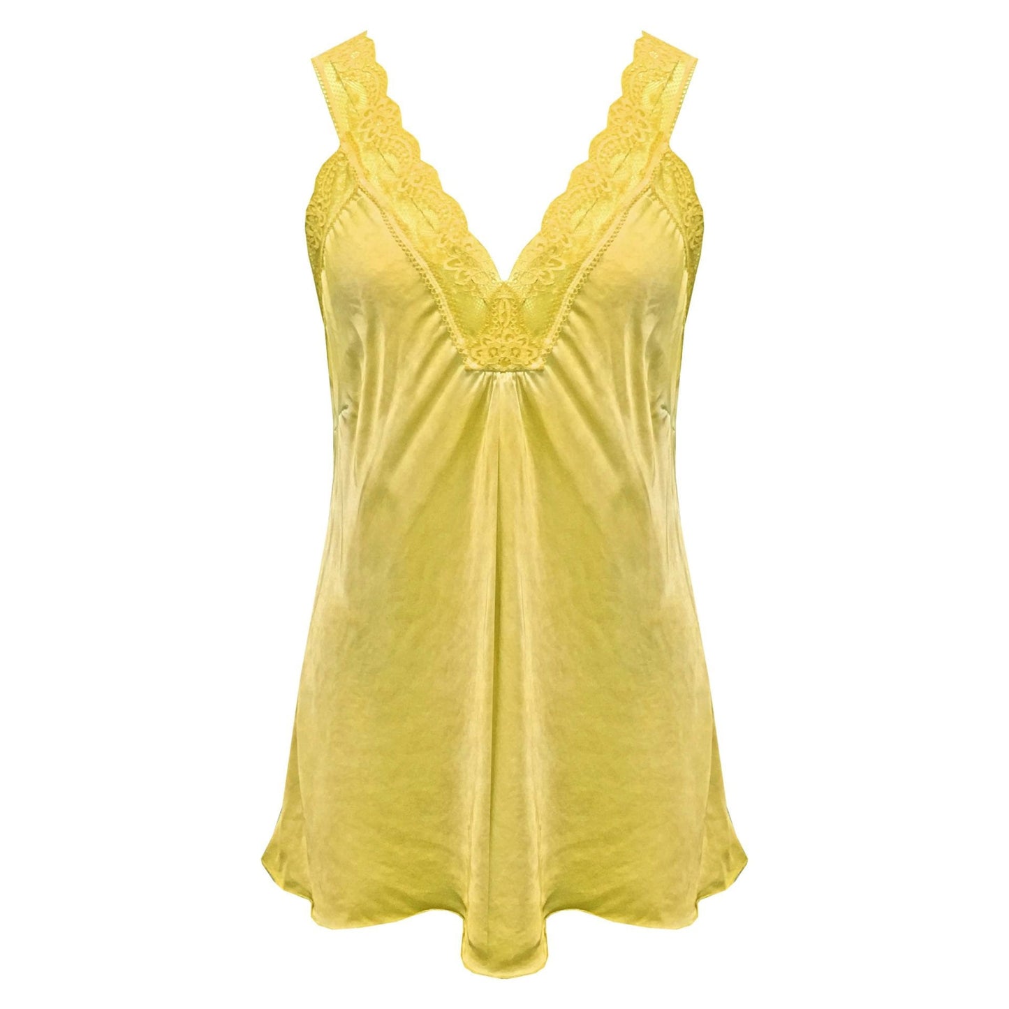 lace singlet geel
