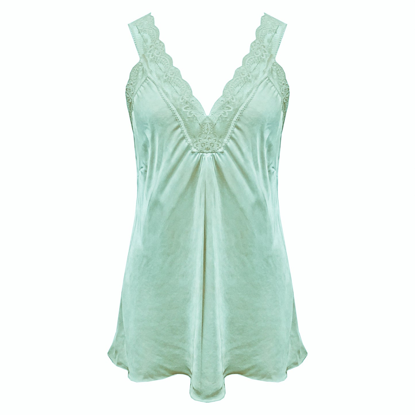 lace singlet mint groen