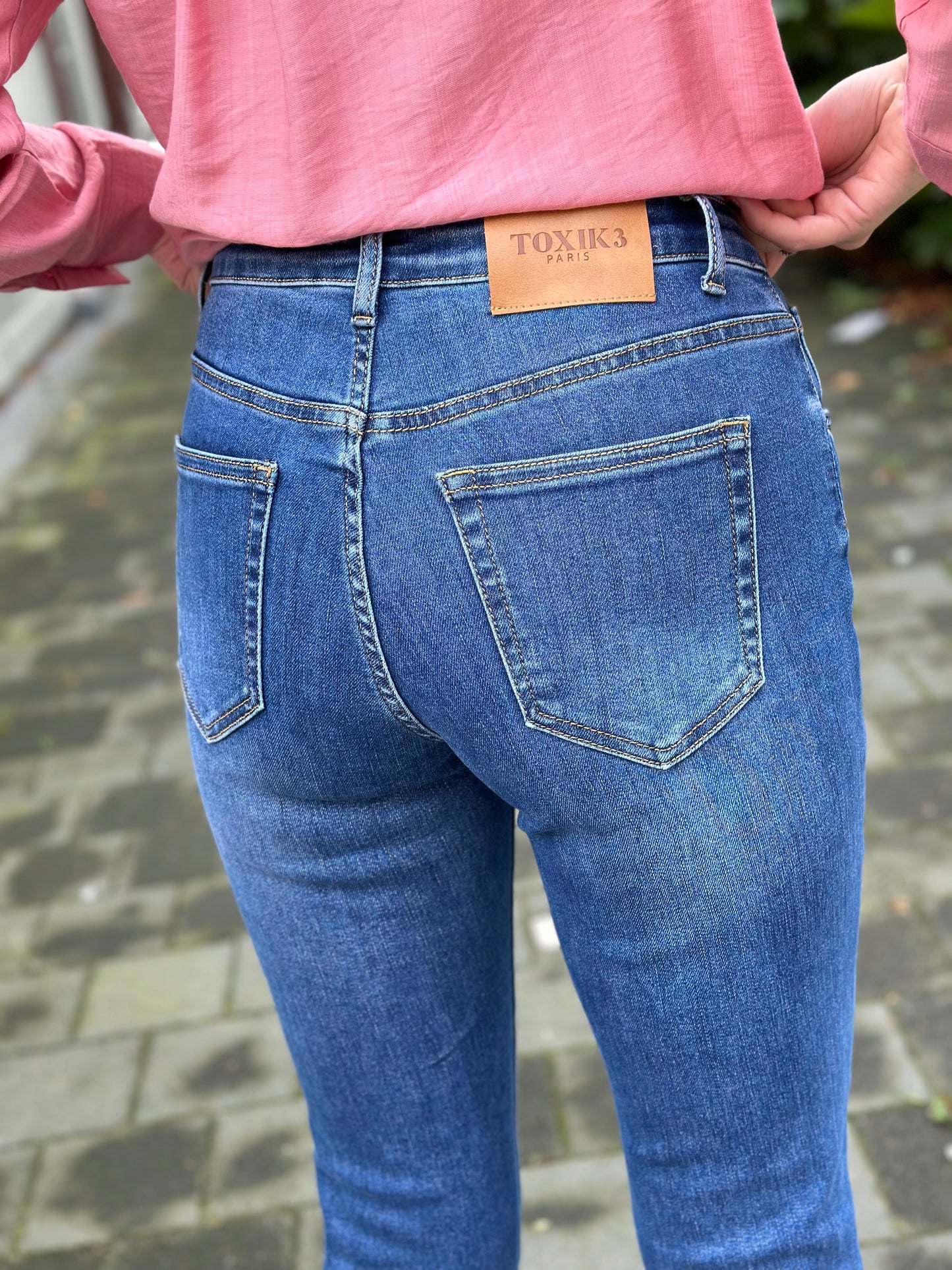 Boyfriend jeans donker blauw