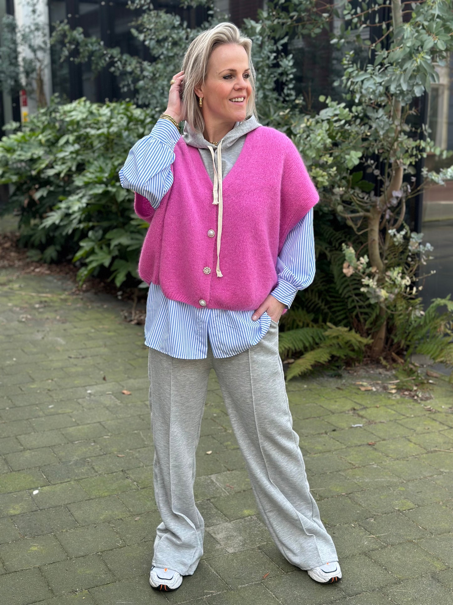 Sweat broek grijs melee