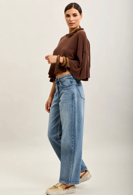 Toxik- Barrel Jeans mid blue