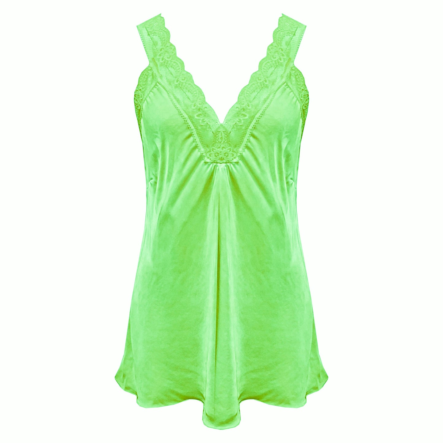 lace singlet neon Groen