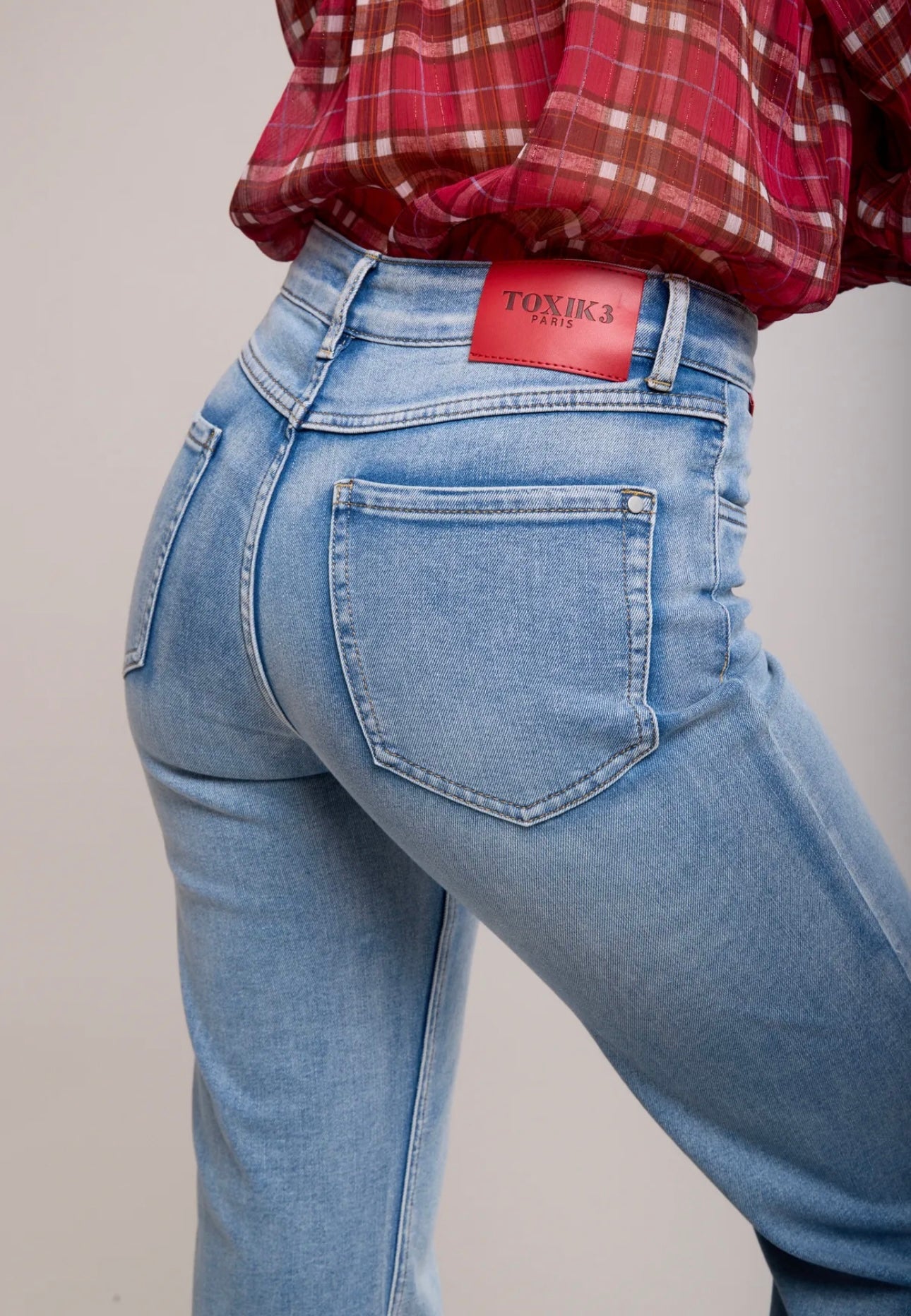 Toxik straight fit jeans mid blue