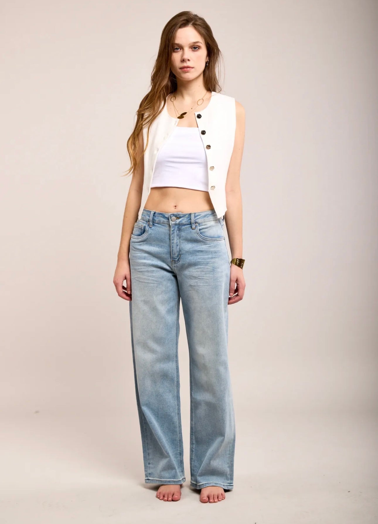 Toxik Wide leg licht blue