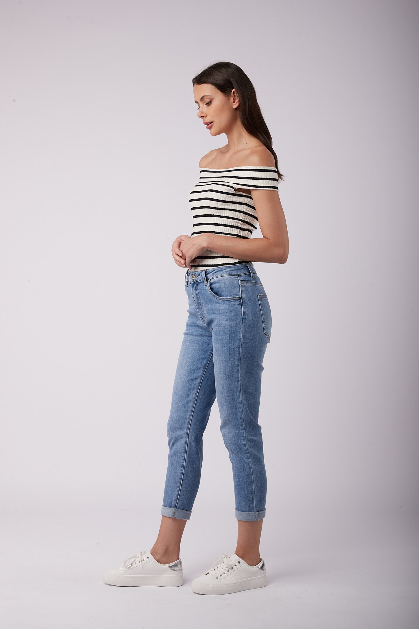 Boyfriend jeans mid blue