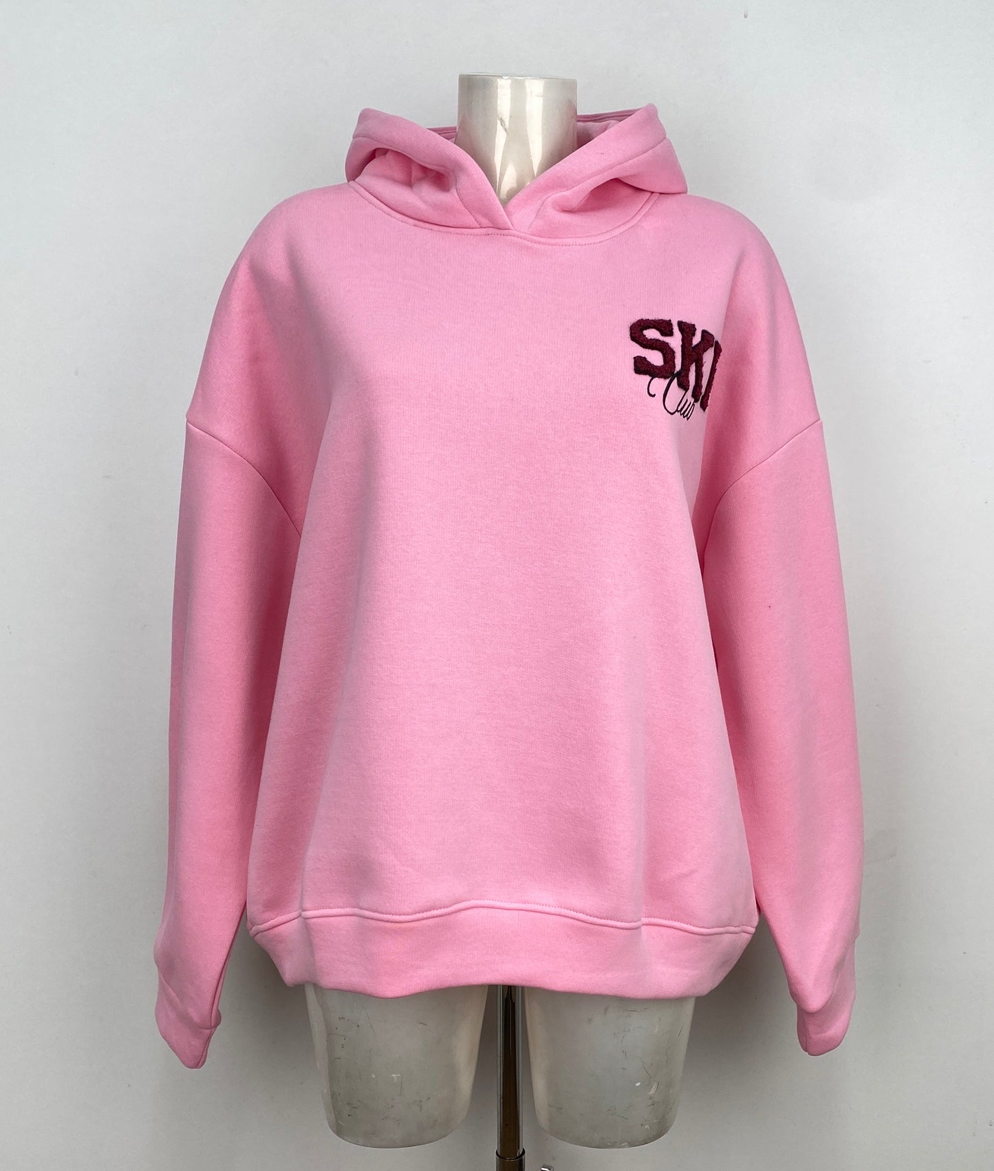 hoodie sweater Ski Club pink