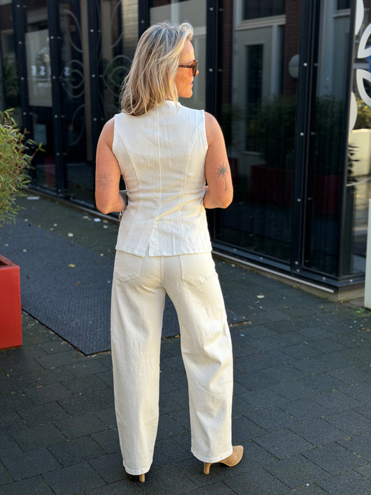 Barrel Jeans ecru
