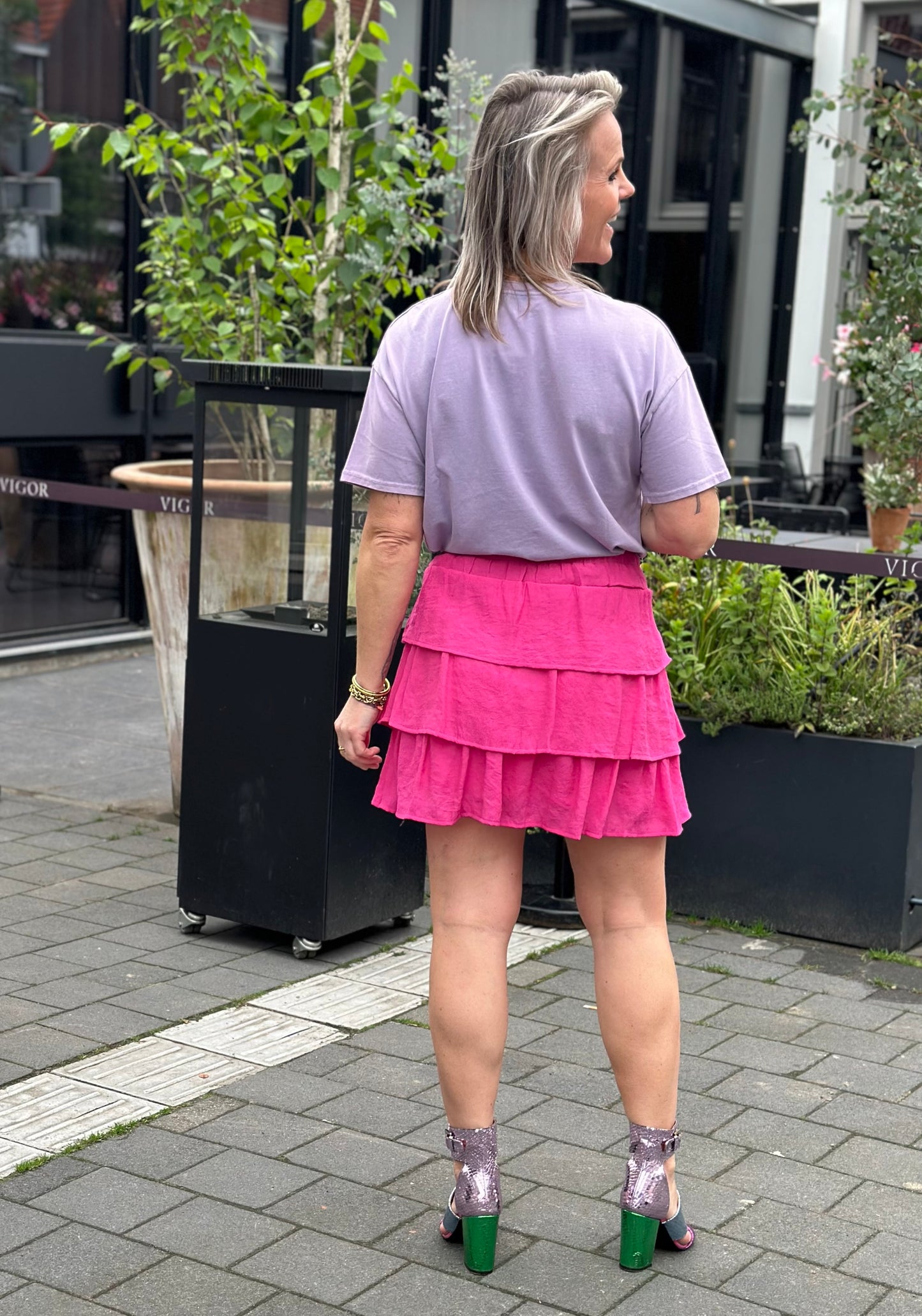 Kort rokje Lilly fuchsia