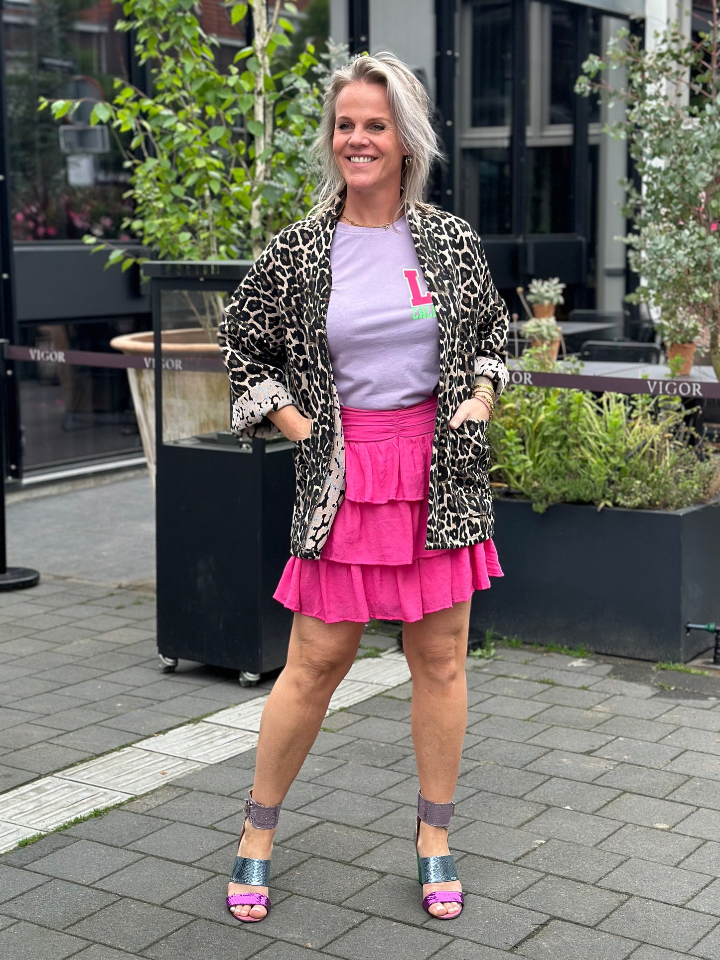 Kort rokje Lilly fuchsia