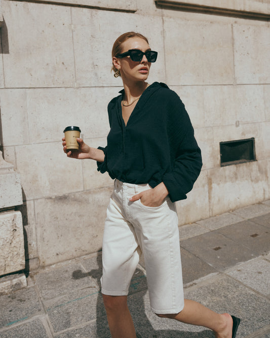 Denim Bermuda ecru