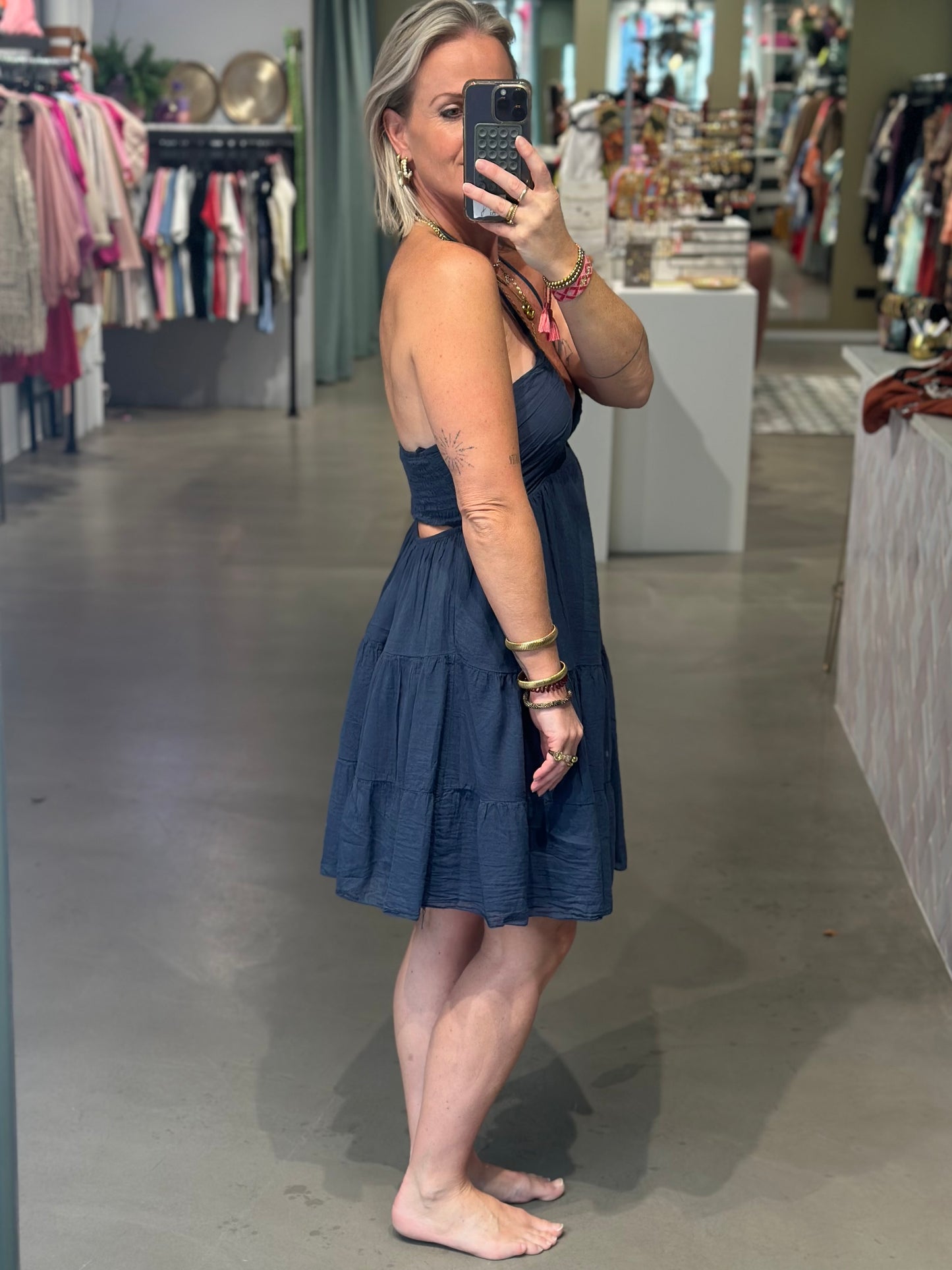 Lovely Dress kort navy