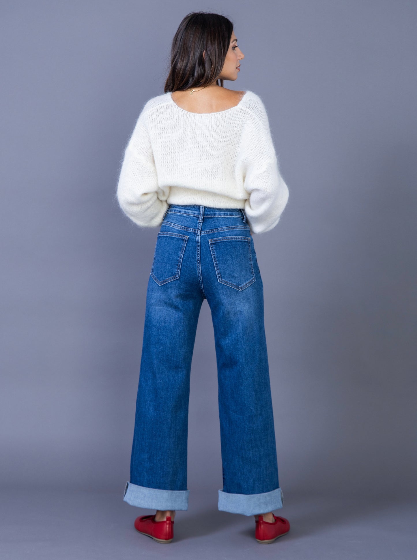 Ana & Lucy - Tall wide leg jeans dark blue