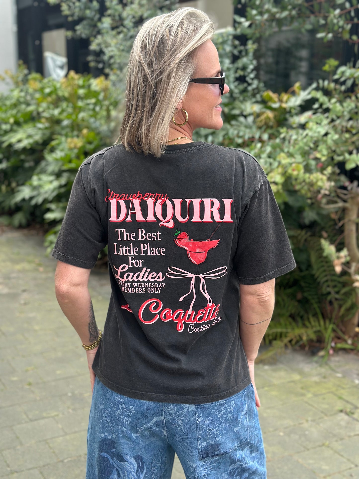 T-shirt Daiquiri donker grijs