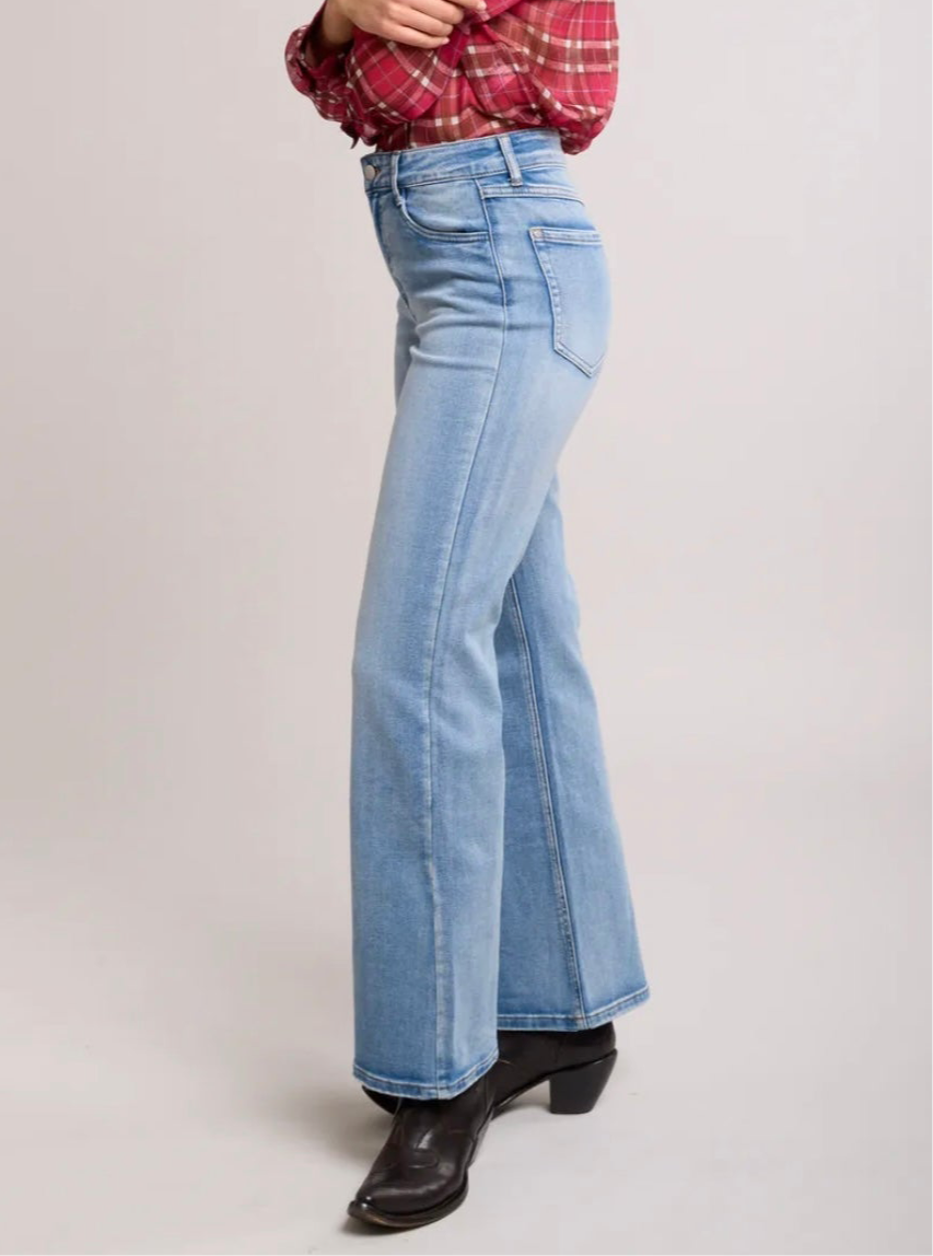 Toxik straight fit jeans mid blue