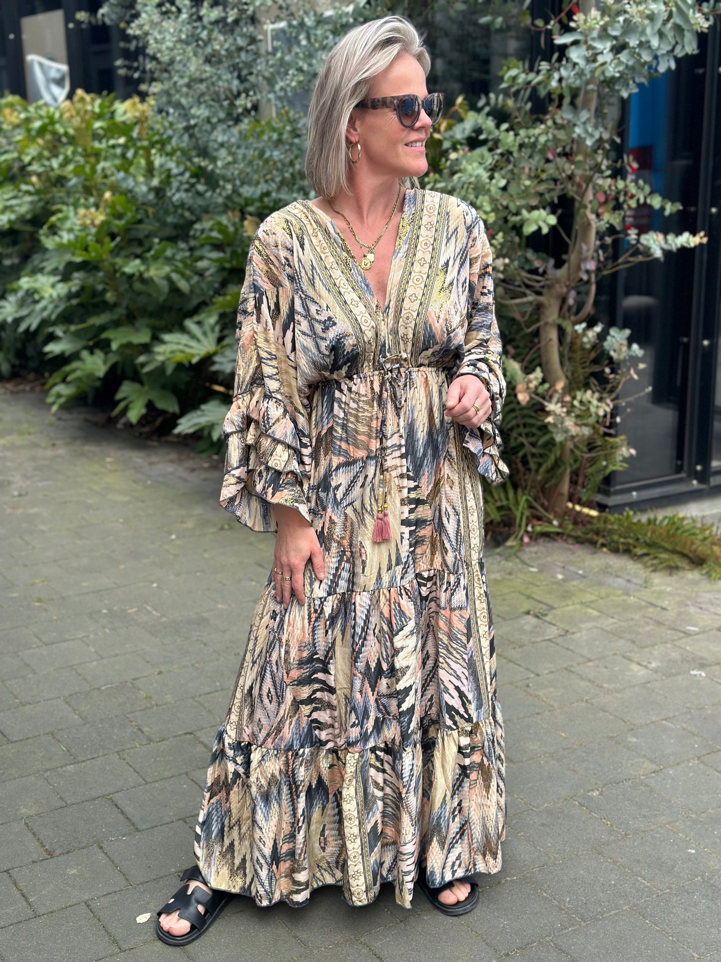 Ibiza Dress beige/nude/grijs