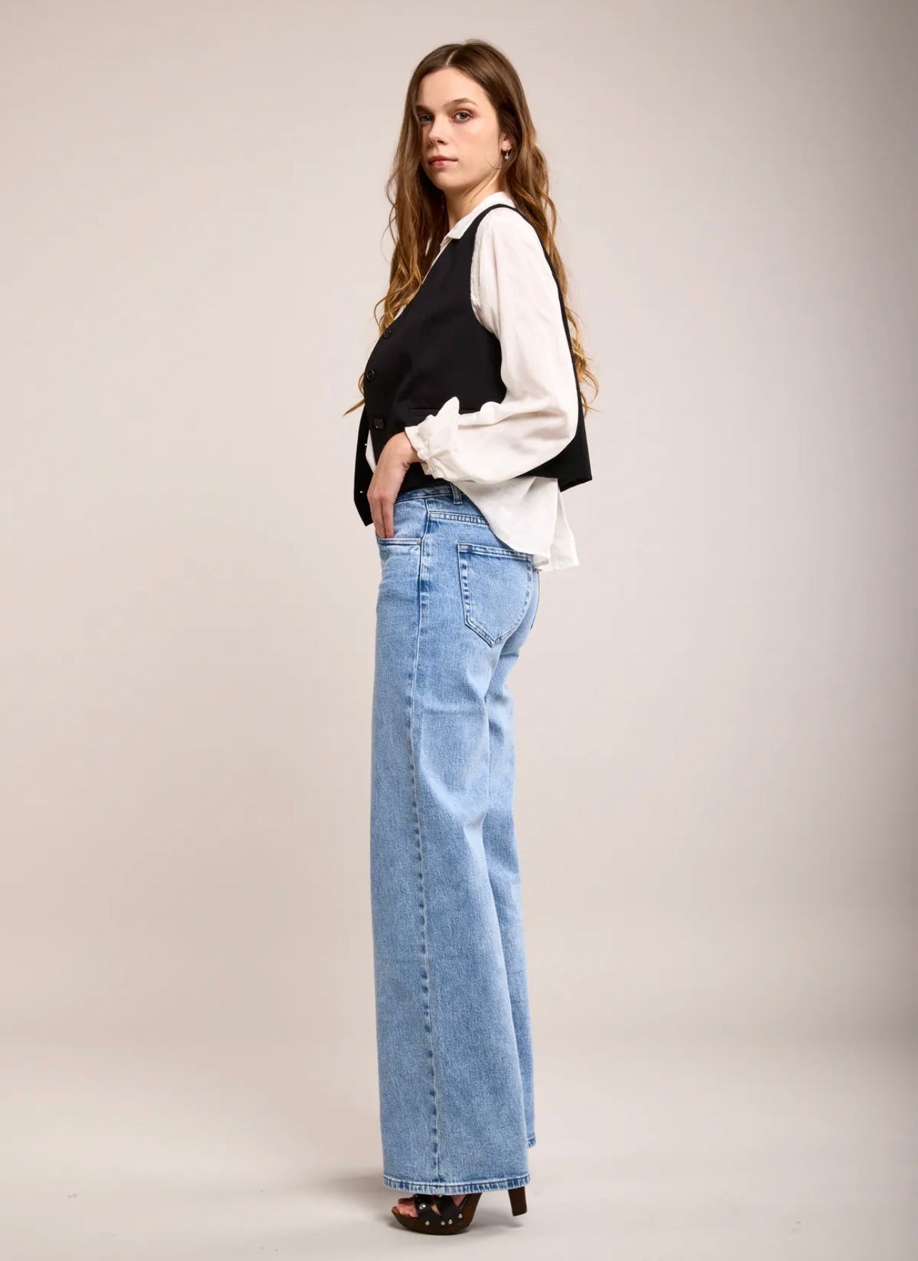 Toxik wide leg jeans blue
