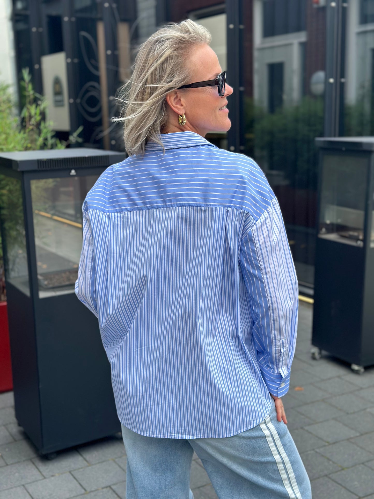 Blouse blue stripes