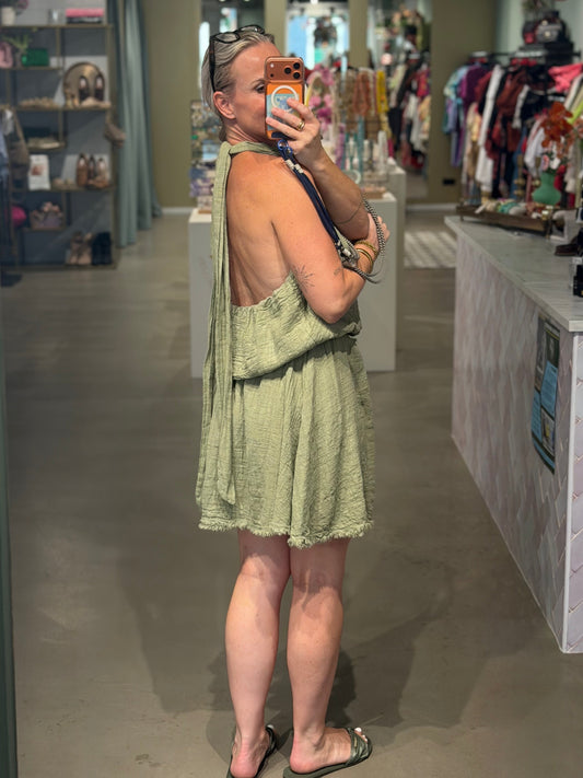 Cotton LOLA dress khaki