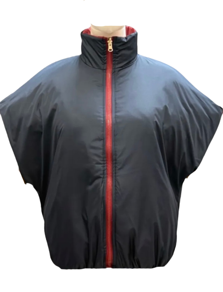 Padded bodywarmer dubbelzijdig Bordeaux