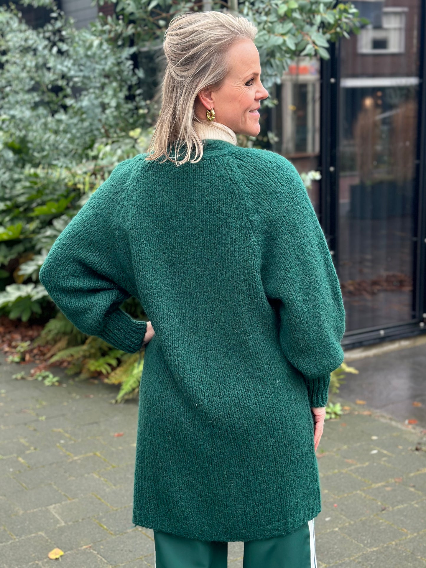 Lara vest donker groen