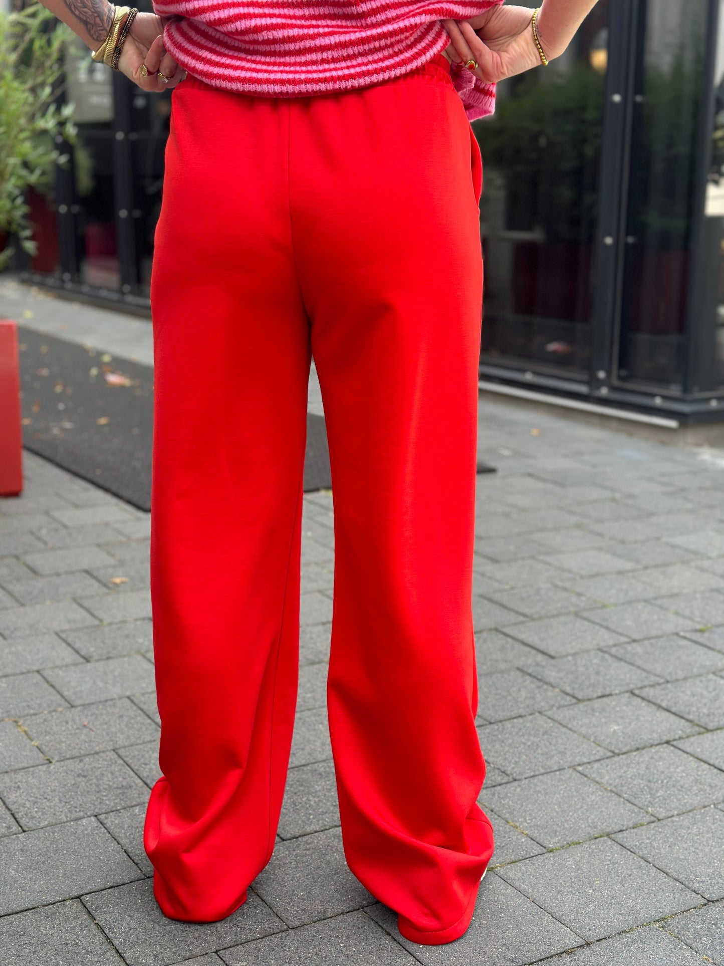 Scubba Sweat broek rood
