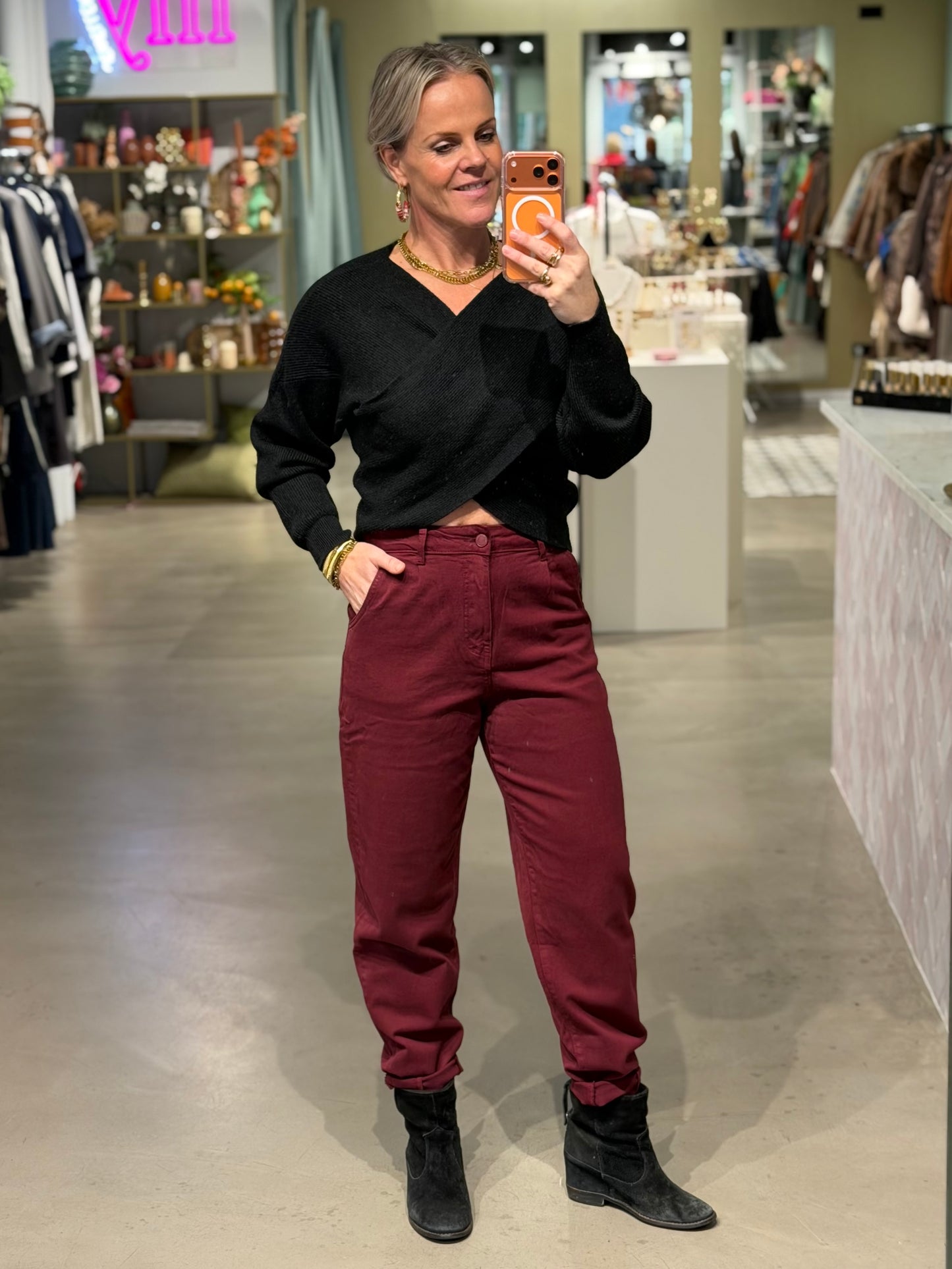 Ana & Lucy Ballon pantalon Bordeaux