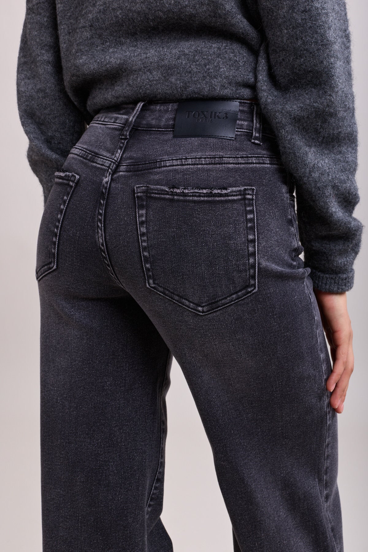 Toxik Wide leg jeans 85 d grijs