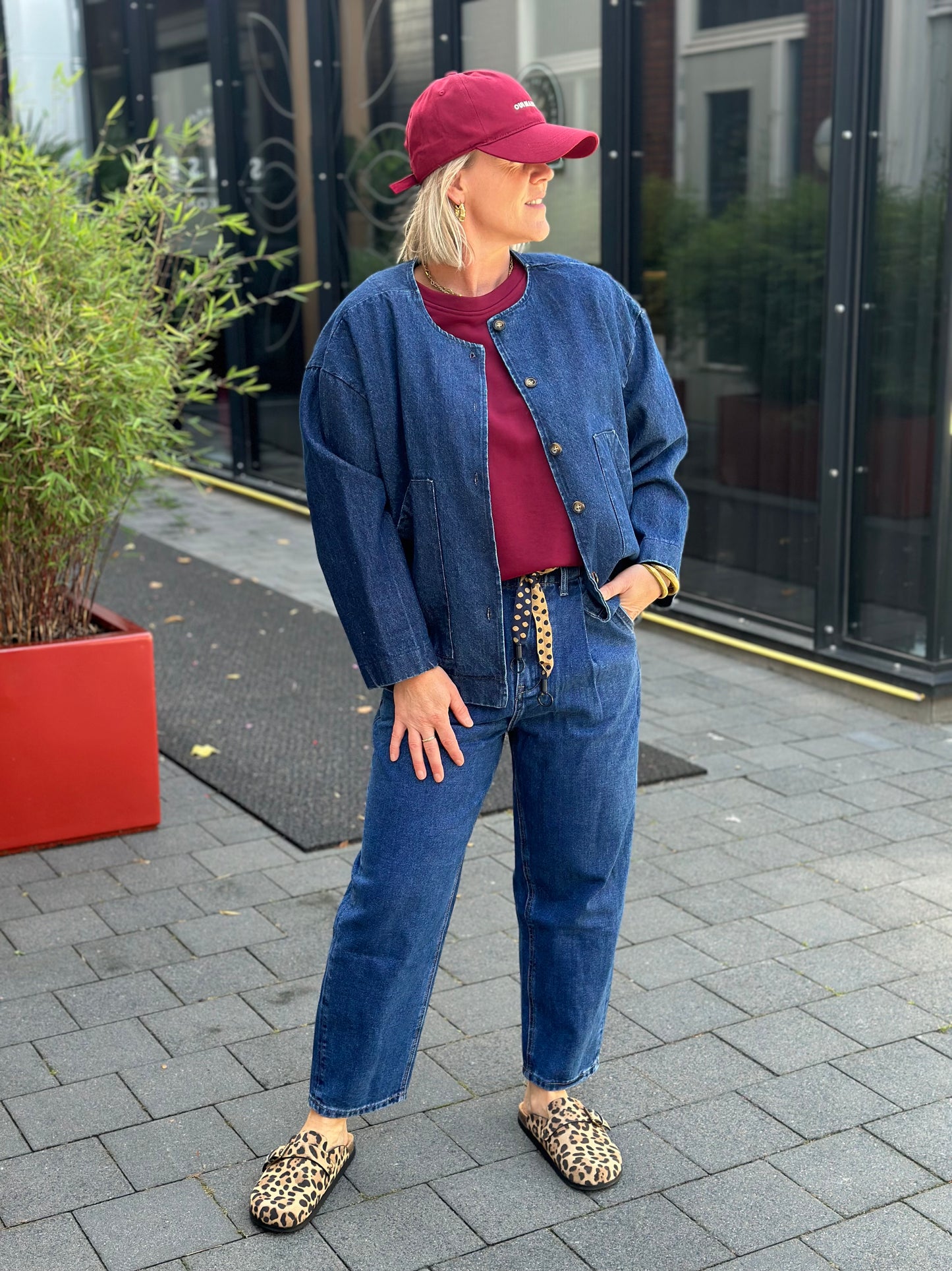 Denim jasje donker blauw