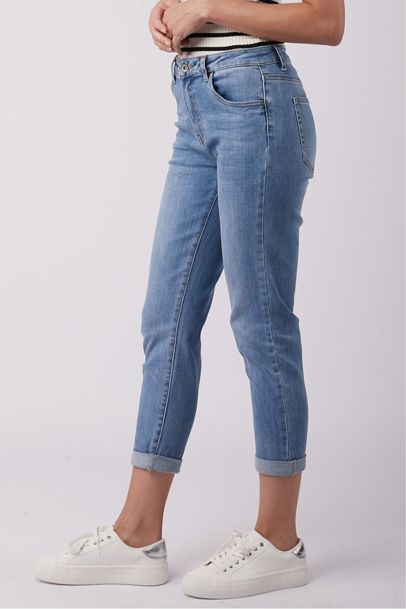 Boyfriend jeans mid blue