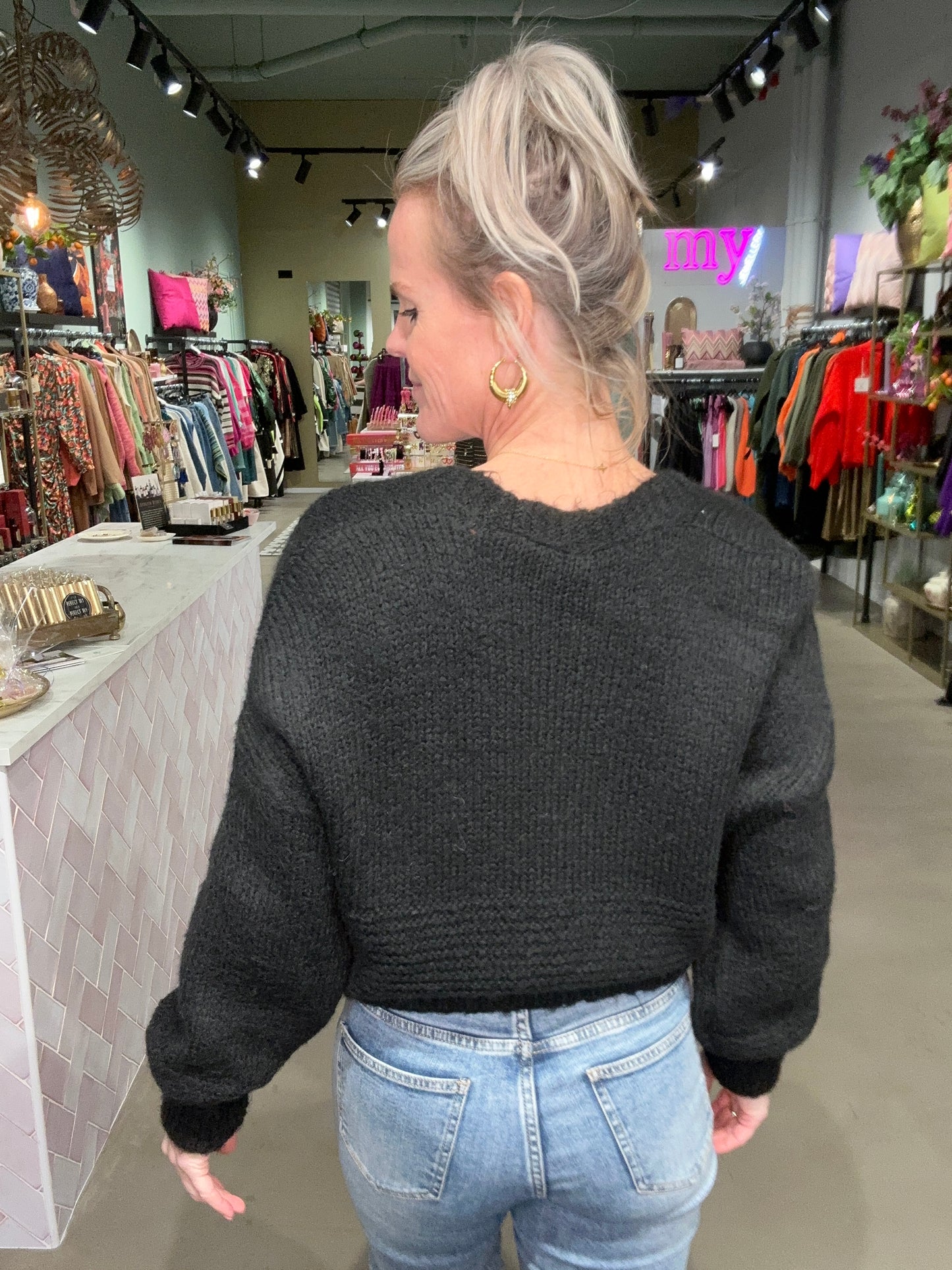 Soft Cardigan zwart