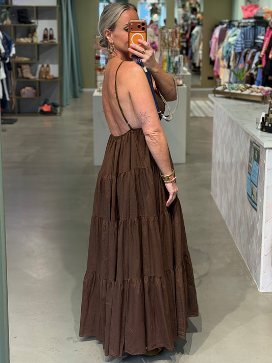 Cotton SUN Dress bruin